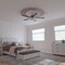 Ekena Millwork 77 5/8-in. OD x 70 7/8-in. ID x 3 3/8-in. W x 1-in. P Shell Ceiling Ring Kit CRK77SH - alternate 2